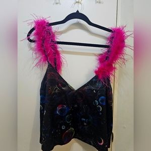 Nasty Gal Celestial Print Cami and Shorts Pajamas